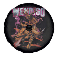 Wendigo Spare Tire Cover Riding Skeleton Cryptid Occult Dark Fantasy - Wonder Print Shop