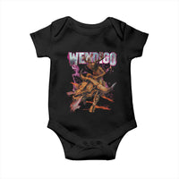 Wendigo Baby Onesie Riding Skeleton Cryptid Occult Dark Fantasy - Wonder Print Shop
