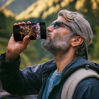 Wendigo 4 in 1 Can Cooler Tumbler Riding Skeleton Cryptid Occult Dark Fantasy - Wonder Print Shop