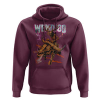 Wendigo Hoodie Riding Skeleton Cryptid Occult Dark Fantasy - Wonder Print Shop