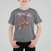 Wendigo T Shirt For Kid Riding Skeleton Cryptid Occult Dark Fantasy - Wonder Print Shop