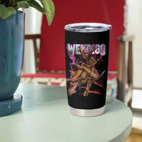 Wendigo Tumbler Cup Riding Skeleton Cryptid Occult Dark Fantasy - Wonder Print Shop