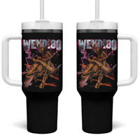 Wendigo Tumbler With Handle Riding Skeleton Cryptid Occult Dark Fantasy - Wonder Print Shop