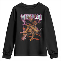 Wendigo Youth Sweatshirt Riding Skeleton Cryptid Occult Dark Fantasy - Wonder Print Shop