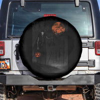 Halloween Wendigo Spare Tire Cover Scary Pumpkin Moon - Wonder Print Shop