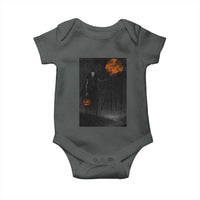 Halloween Wendigo Baby Onesie Scary Pumpkin Moon - Wonder Print Shop