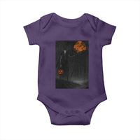 Halloween Wendigo Baby Onesie Scary Pumpkin Moon - Wonder Print Shop