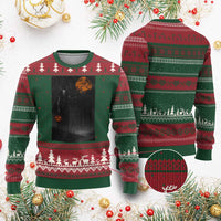 Halloween Wendigo Ugly Christmas Sweater Scary Pumpkin Moon - Wonder Print Shop