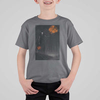 Halloween Wendigo T Shirt For Kid Scary Pumpkin Moon - Wonder Print Shop