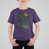 Halloween Wendigo T Shirt For Kid Scary Pumpkin Moon - Wonder Print Shop
