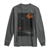 Halloween Wendigo Long Sleeve Shirt Scary Pumpkin Moon - Wonder Print Shop