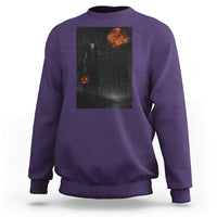 Halloween Wendigo Sweatshirt Scary Pumpkin Moon - Wonder Print Shop