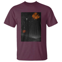 Halloween Wendigo T Shirt Scary Pumpkin Moon - Wonder Print Shop