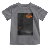 Halloween Wendigo Toddler T Shirt Scary Pumpkin Moon - Wonder Print Shop
