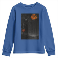 Halloween Wendigo Youth Sweatshirt Scary Pumpkin Moon - Wonder Print Shop