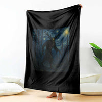 Wendigo Starry Night Throw Blanket Van Gogh Dark Fantasy Cryptid Lovers - Wonder Print Shop