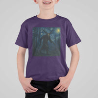 Wendigo Starry Night T Shirt For Kid Van Gogh Dark Fantasy Cryptid Lovers - Wonder Print Shop