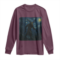 Wendigo Starry Night Long Sleeve Shirt Van Gogh Dark Fantasy Cryptid Lovers - Wonder Print Shop
