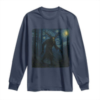 Wendigo Starry Night Long Sleeve Shirt Van Gogh Dark Fantasy Cryptid Lovers - Wonder Print Shop