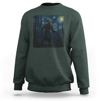 Wendigo Starry Night Sweatshirt Van Gogh Dark Fantasy Cryptid Lovers - Wonder Print Shop