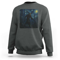 Wendigo Starry Night Sweatshirt Van Gogh Dark Fantasy Cryptid Lovers - Wonder Print Shop