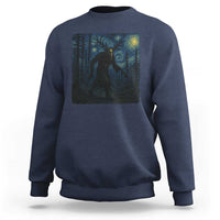 Wendigo Starry Night Sweatshirt Van Gogh Dark Fantasy Cryptid Lovers - Wonder Print Shop