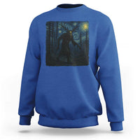 Wendigo Starry Night Sweatshirt Van Gogh Dark Fantasy Cryptid Lovers - Wonder Print Shop