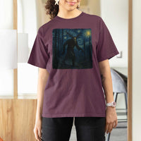 Wendigo Starry Night T Shirt For Women Van Gogh Dark Fantasy Cryptid Lovers - Wonder Print Shop