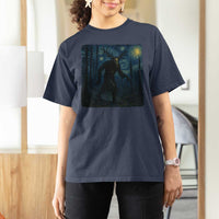 Wendigo Starry Night T Shirt For Women Van Gogh Dark Fantasy Cryptid Lovers - Wonder Print Shop