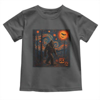 Bigfoot Starry Night Toddler T Shirt Funny Halloween Van Gogh Sasquatch Lovers - Wonder Print Shop