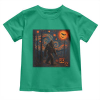 Bigfoot Starry Night Toddler T Shirt Funny Halloween Van Gogh Sasquatch Lovers - Wonder Print Shop