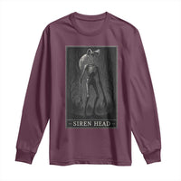 Siren Head Long Sleeve Shirt Tarot Card Horror American Cryptid - Wonder Print Shop
