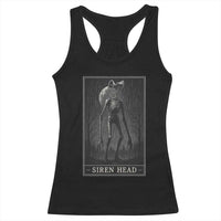 Siren Head Racerback Tank Top Tarot Card Horror American Cryptid - Wonder Print Shop