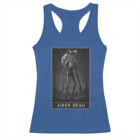 Siren Head Racerback Tank Top Tarot Card Horror American Cryptid - Wonder Print Shop