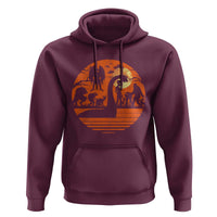 Cryptid Monsters Hoodie Bigfoot Loch Ness Monster Mothman Aliens Weirdcore Folk Horror