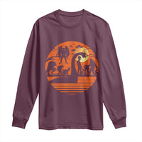 Cryptid Monsters Long Sleeve Shirt Bigfoot Loch Ness Monster Mothman Aliens Weirdcore Folk Horror