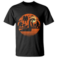 Cryptid Monsters T Shirt Bigfoot Loch Ness Monster Mothman Aliens Weirdcore Folk Horror