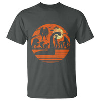 Cryptid Monsters T Shirt Bigfoot Loch Ness Monster Mothman Aliens Weirdcore Folk Horror