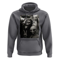 Bigfoot Alien Loch Ness Monster Hoodie Funny Cryptid UFO Selfie Sasquatch Rock On - Wonder Print Shop