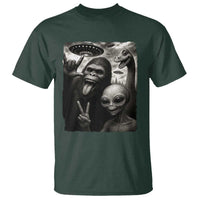 Bigfoot Alien Loch Ness Monster T Shirt Funny Cryptid UFO Selfie Sasquatch Rock On - Wonder Print Shop