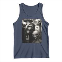 Bigfoot Alien Loch Ness Monster Tank Top Funny Cryptid UFO Selfie Sasquatch Rock On - Wonder Print Shop