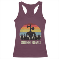 Siren Head Racerback Tank Top Retro American Cryptid - Wonder Print Shop