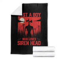 Siren Head Throw Blanket American Cryptid Lovers Boy - Wonder Print Shop