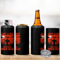 Siren Head 4 in 1 Can Cooler Tumbler American Cryptid Lovers Boy - Wonder Print Shop
