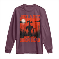 Siren Head Long Sleeve Shirt American Cryptid Lovers Boy - Wonder Print Shop