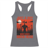 Siren Head Racerback Tank Top American Cryptid Lovers Boy - Wonder Print Shop