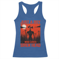 Siren Head Racerback Tank Top American Cryptid Lovers Boy - Wonder Print Shop