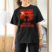Siren Head T Shirt For Women American Cryptid Lovers Boy - Wonder Print Shop
