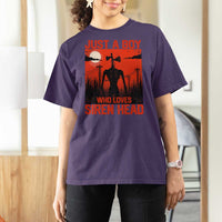 Siren Head T Shirt For Women American Cryptid Lovers Boy - Wonder Print Shop