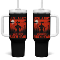 Siren Head Tumbler With Handle American Cryptid Lovers Boy - Wonder Print Shop